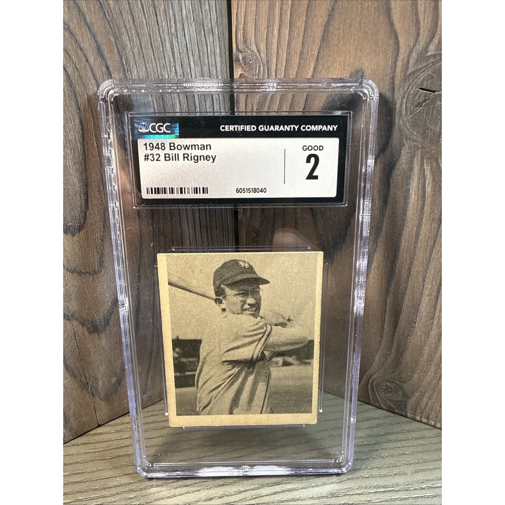 1948 Bowman #32 Bill Rigney SGC 2‎ - New York Giants